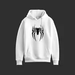 JERSEY HOODIE Over Size SPIDER-MAN WHITE (MEDIUM)